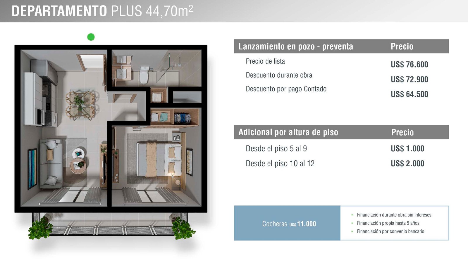 Departamentos en pozo del Edificio ZUBA Costanera – Encarnación - Imagen 15