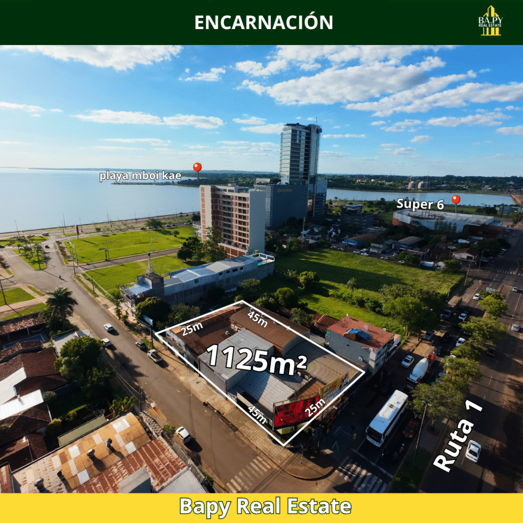 Terreno con edificación en esquina - Encarnación