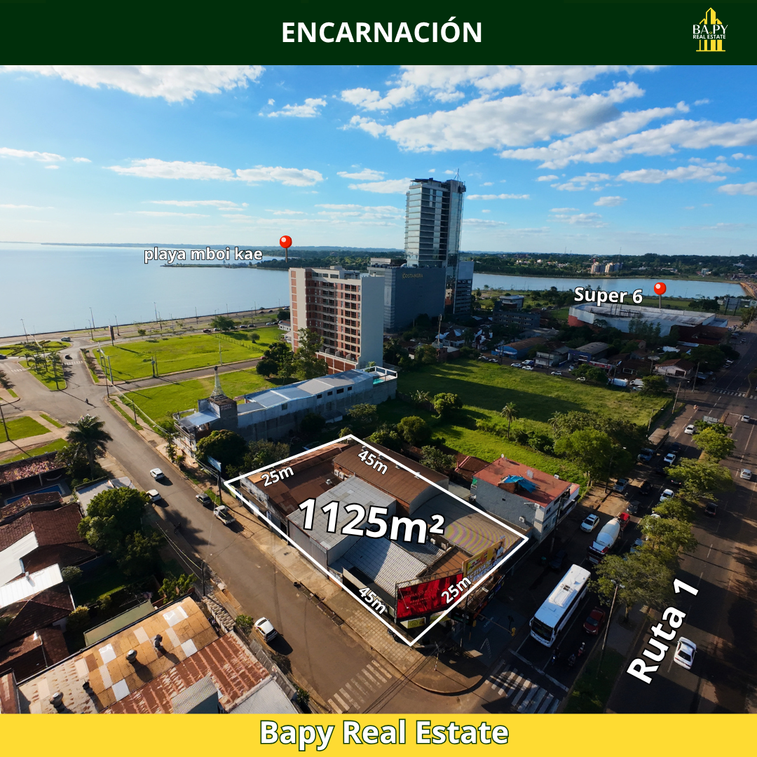 Terreno con edificación en esquina - Encarnación